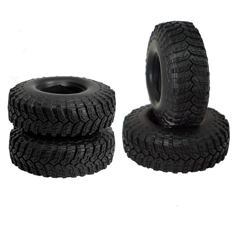Vgoohobby 4Pack Vgoohobby Super Larger 4.48" Outer Diameter RC Crawler Tires,1.9" Tires with Foam Inserts Compatible with Axial SCX10 90047 D90 D110 Tamiya CC01 Traxxas TRX-4 1/10 RC Crawler Truck - Image 2